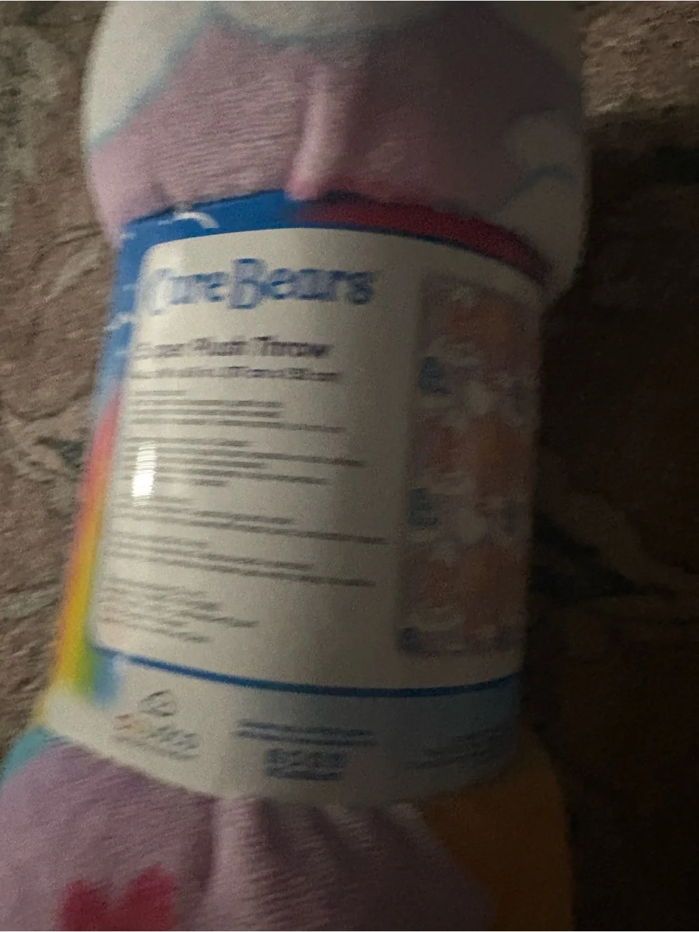 New Care Bears throw blanket